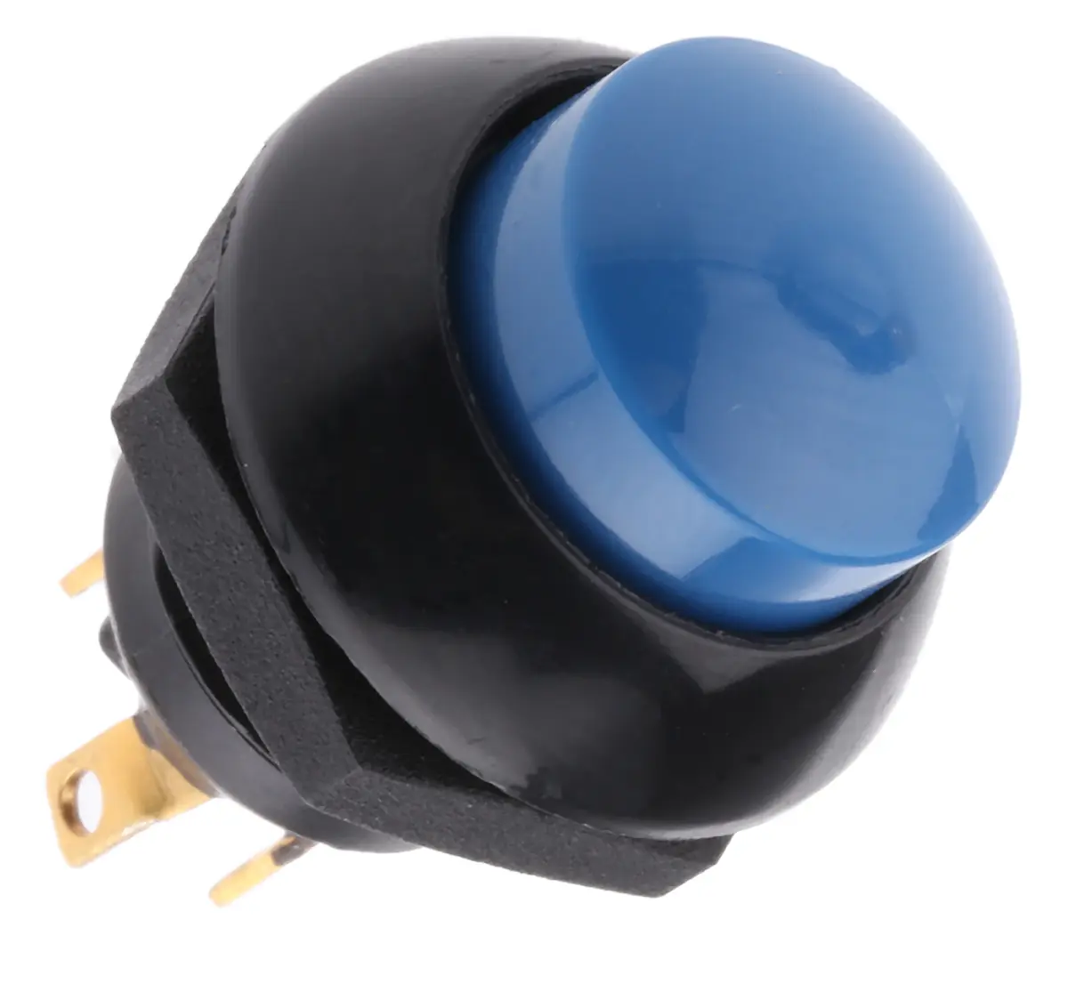 Produktfoto 1 von Otto P9 Druckschalter Blau Tastend Panel, 1-poliger Umschalter / 5 A 28 V dc 115 V ac, IP68