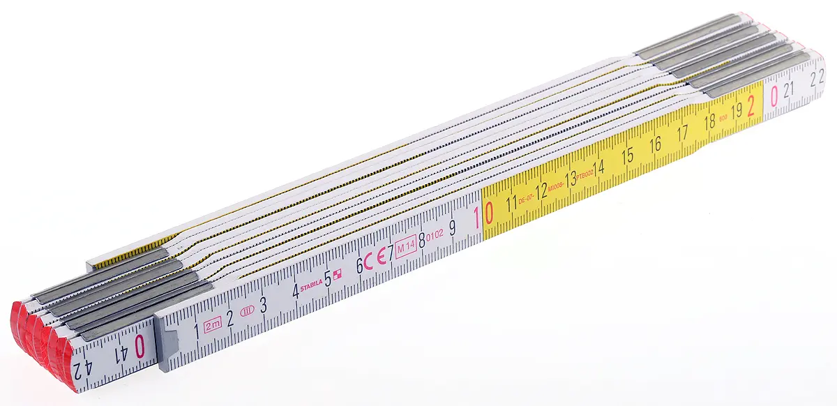 Produktfoto 1 von Stabila Buche Zollstock Metrisch 2 m x 16 mm