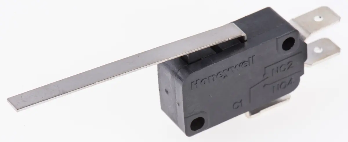Produktfoto 1 von Honeywell Mikroschalter Stiftstößel-Betätiger Schnellverbindung, 1-poliger Umschalter, 250 V ac, 16A IP67 0.96N -25 °C -