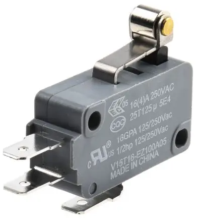 Produktfoto 1 von Honeywell Mikroschalter Kurzer Rollenhebel-Betätiger Stecker, 1-poliger Umschalter, 16A 0.98N -25 °C - 125 °C