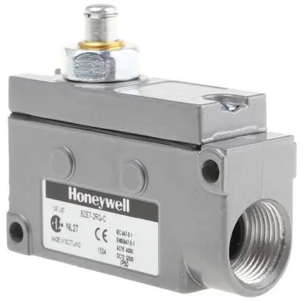 Produktfoto 1 von Honeywell E7 Endschalter, Stößel 1-poliger Umschalter, IP50, Zinkdruckguss 480V ac 15A