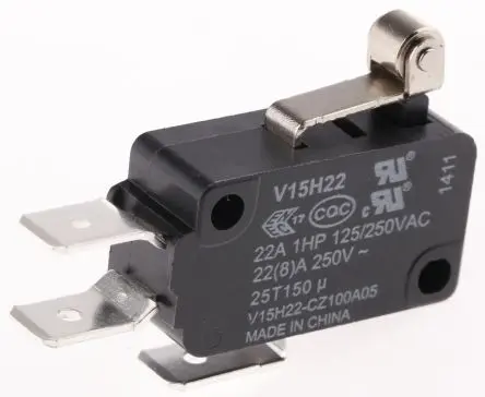 Produktfoto 1 von Honeywell Mikroschalter Stiftstößel-Betätiger Schnellverbindung, 1-poliger Umschalter, 250 V ac, 22A IP67 0.96N -25 °C -