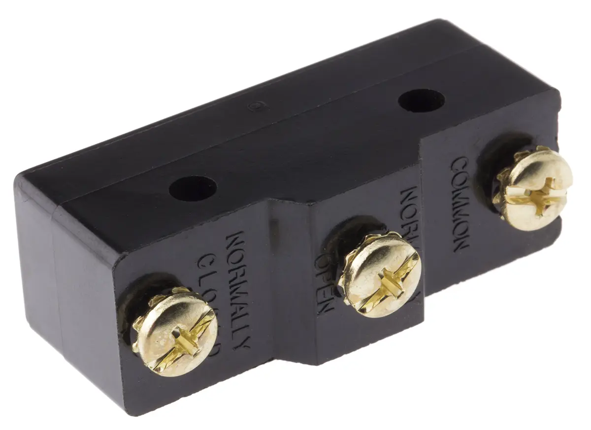 Produktfoto 1 von ZF Mikroschalter Knopf-Betätiger Schraub, 20 A @ 250 Vac, SPDT 6,17 N -20°C - +85°C