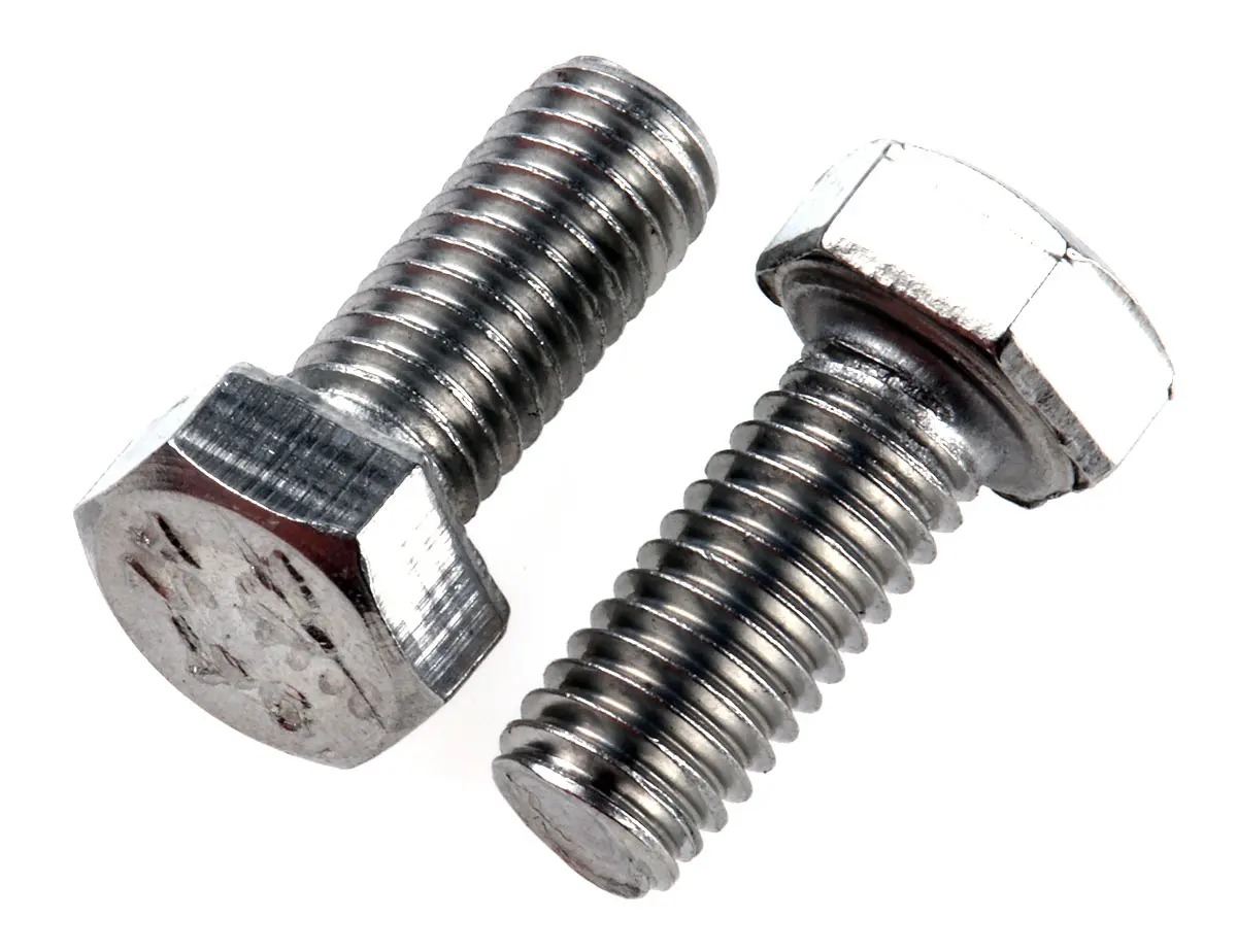 Produktfoto 1 von RS PRO x 12 mm Sechskantschraube, Edelstahl glatt, DIN 933