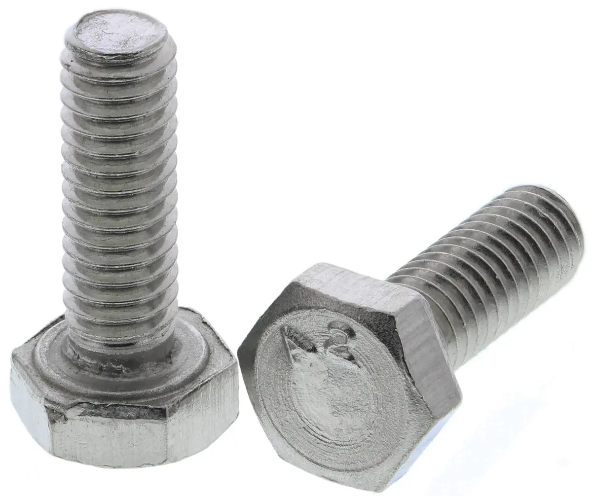Produktfoto 1 von RS PRO x 12 mm Sechskantschraube, Edelstahl glatt, DIN 933