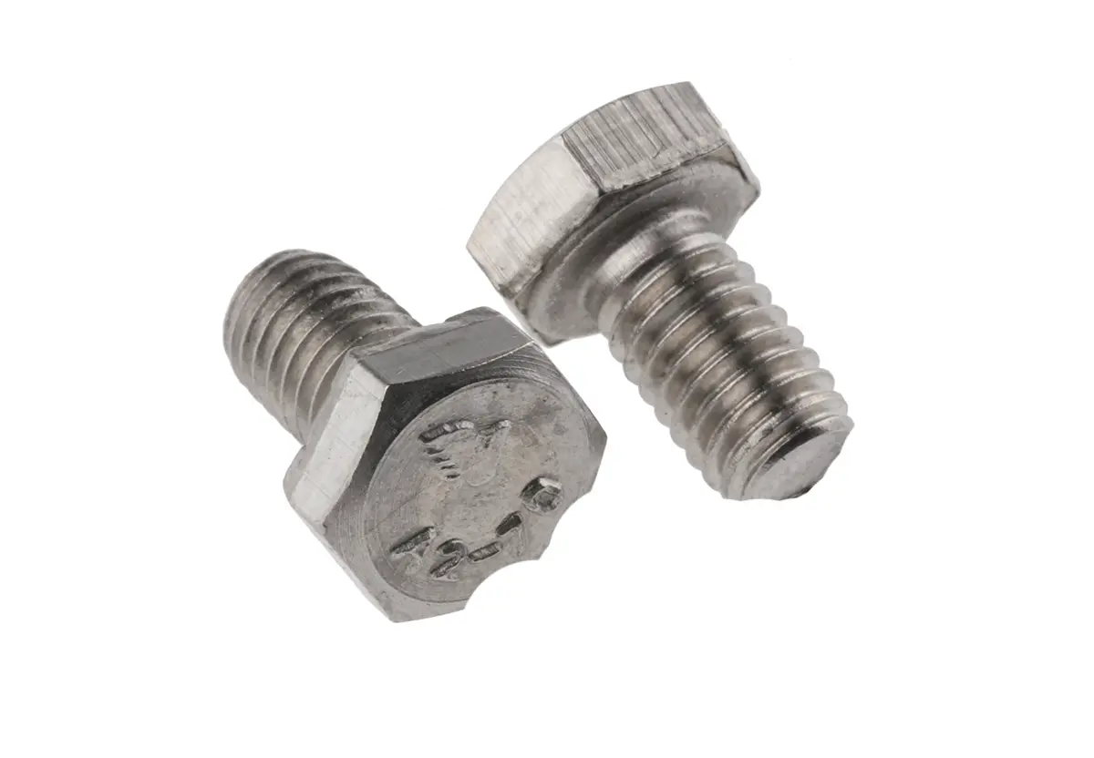 Produktfoto 1 von RS PRO x 10 mm Sechskantschraube, Edelstahl glatt, DIN 933