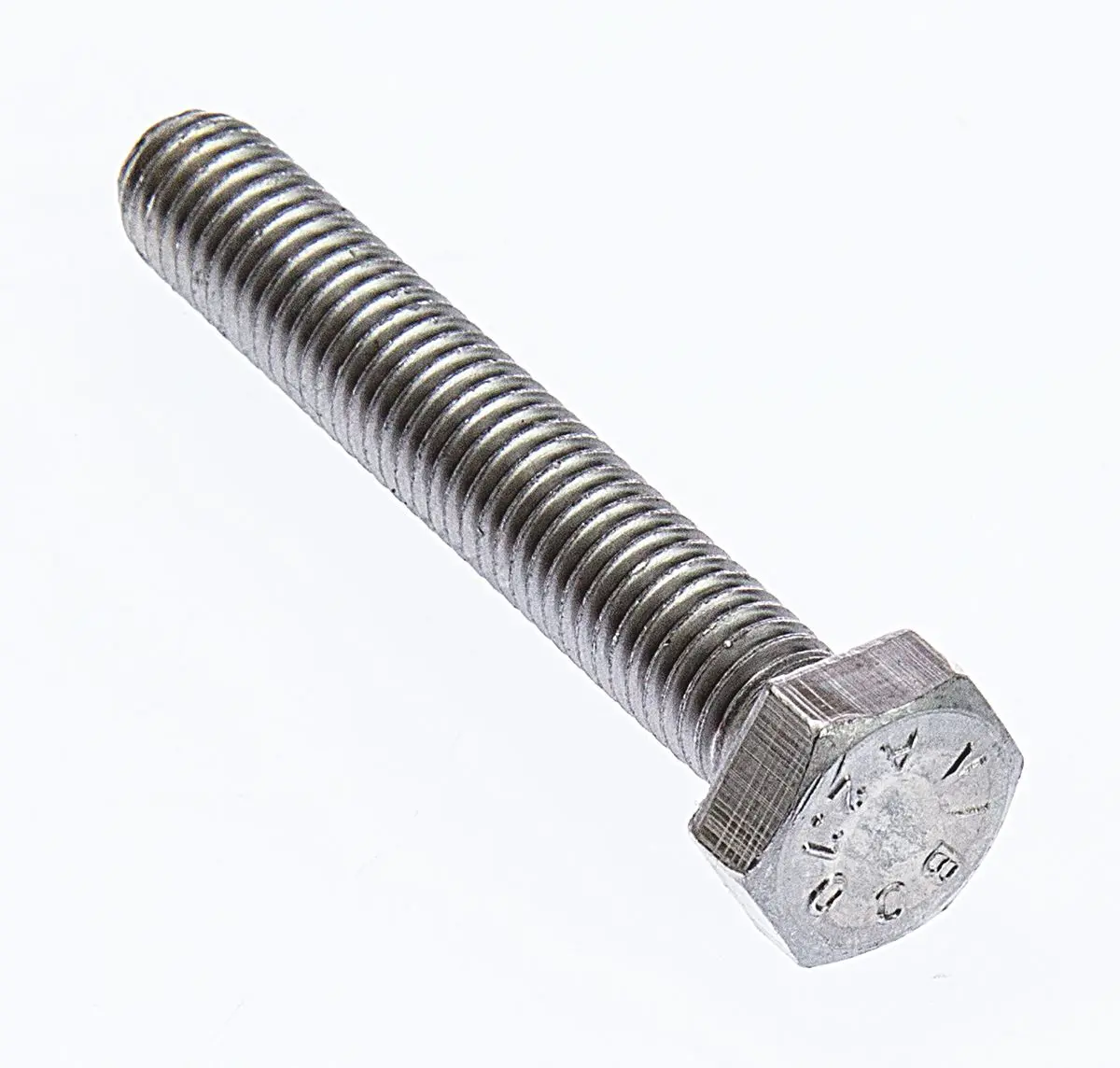 Produktfoto 1 von RS PRO M6 x 1.25 mm Sechskantschraube, Edelstahl glatt, DIN 933
