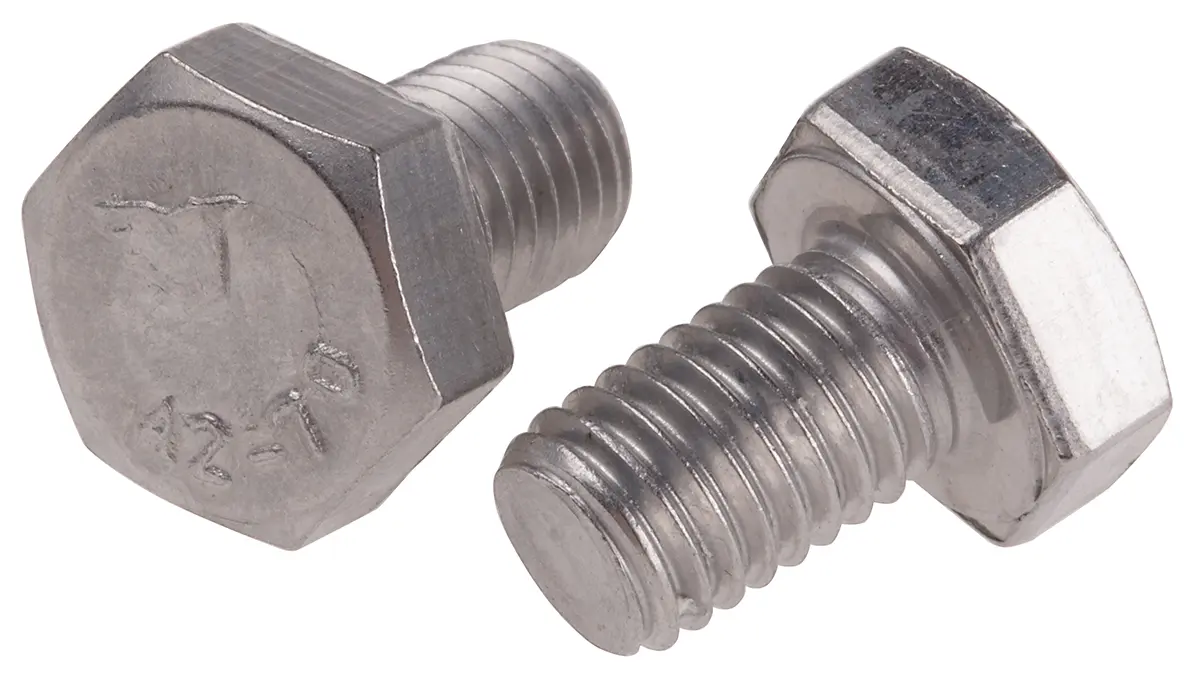 Produktfoto 1 von RS PRO x 16 mm Sechskantschraube, Edelstahl, DIN 933