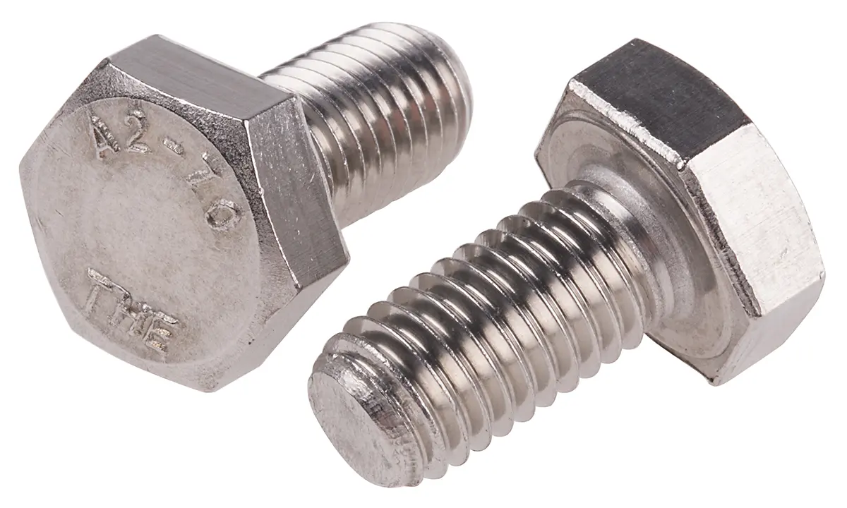 Produktfoto 1 von RS PRO x 20 mm Sechskantschraube, Edelstahl, DIN 933