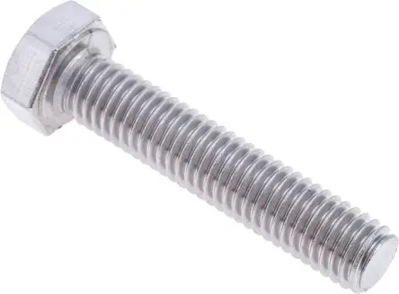 Produktfoto 1 von RS PRO M8 x 40 mm Sechskantschraube, Edelstahl, DIN 933