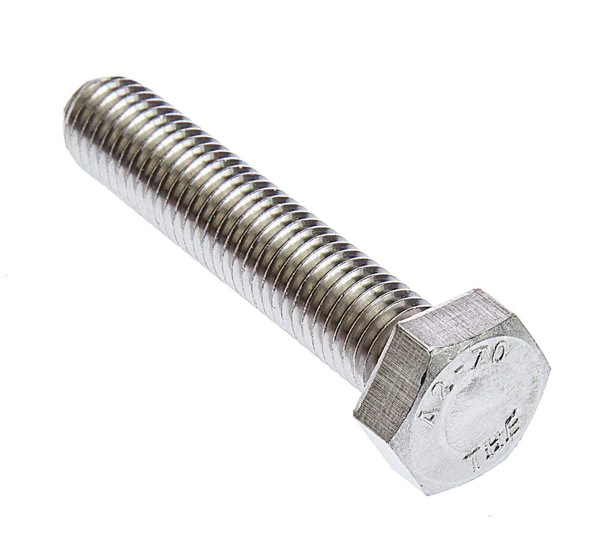 Produktfoto 1 von RS PRO x 60 mm Sechskantschraube, Edelstahl, DIN 933