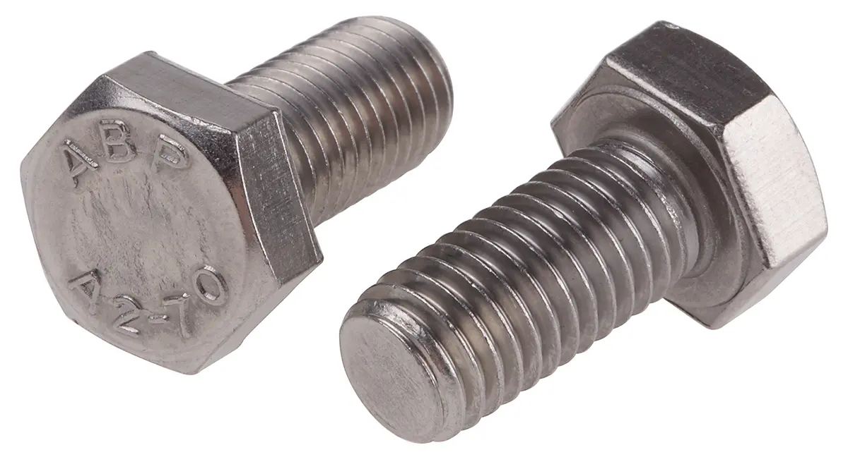 Produktfoto 1 von RS PRO x 25 mm Sechskantschraube, Edelstahl, DIN 933