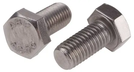 Produktfoto 1 von RS PRO M12 x 25 mm Sechskantschraube, Edelstahl, DIN 933