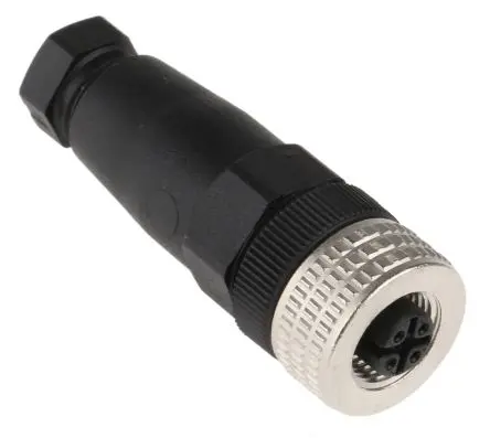 Produktfoto 1 von Telemecanique Sensors XZCC M12 Rundsteckverbinder Buchse 4-polig Buchse 3A Kabel, Kabel IP67