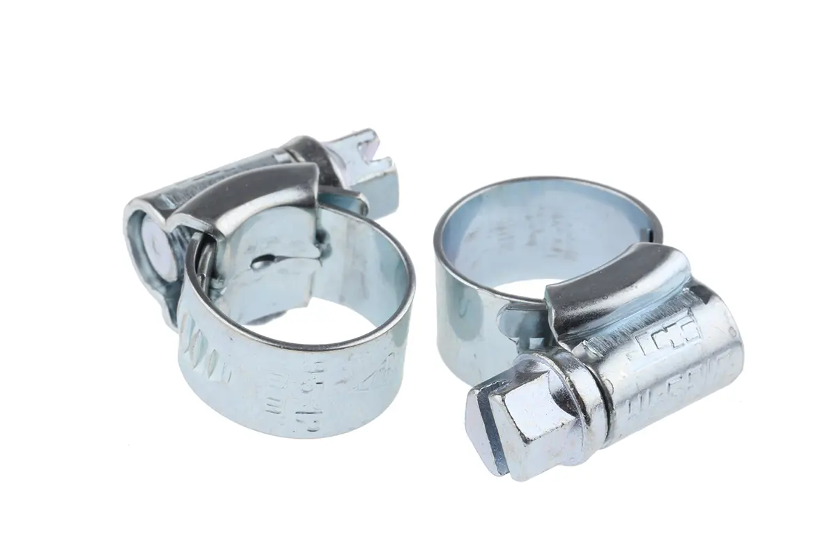 Produktfoto 1 von HI-GRIP Stahl Schlauchschelle Schneckengewinde, mit Schlitzsechskantschraube 12 mm
