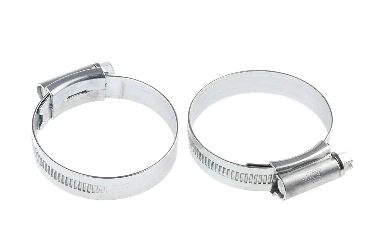 Produktfoto 1 von HI-GRIP Stahl Schlauchschelle Schneckengewinde, mit Schlitzsechskantschraube 55 mm