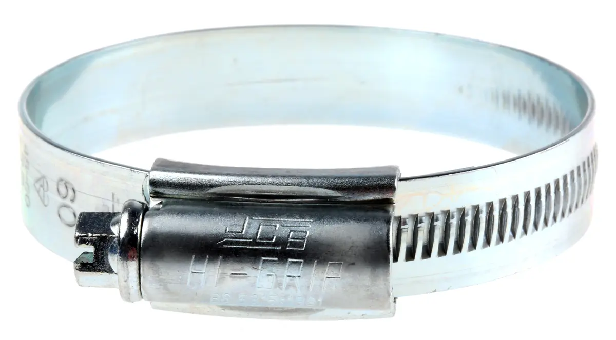 Produktfoto 1 von HI-GRIP Stahl Schlauchschelle Schneckengewinde, mit Schlitzsechskantschraube 60 mm