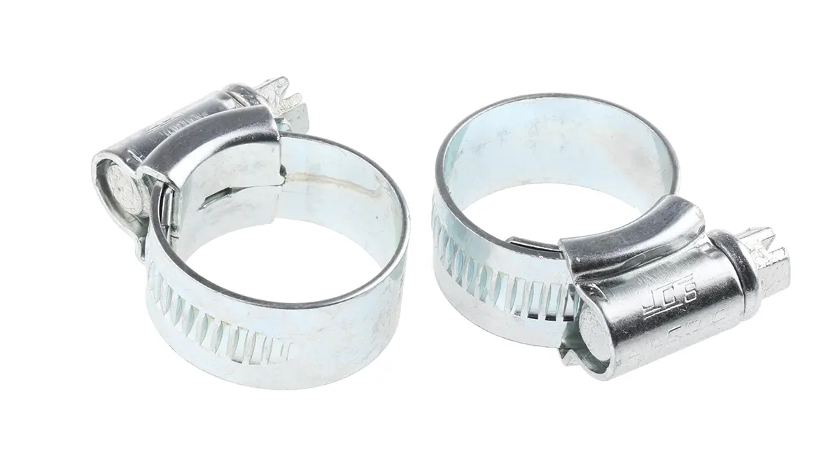 Produktfoto 1 von HI-GRIP Stahl Schlauchschelle Schneckengewinde, mit Schlitzsechskantschraube 22 mm