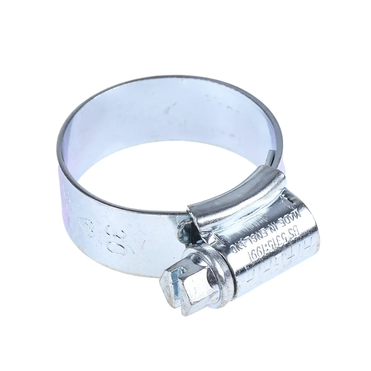 Produktfoto 1 von HI-GRIP Stahl Schlauchschelle Schneckengewinde, mit Schlitzsechskantschraube 30 mm