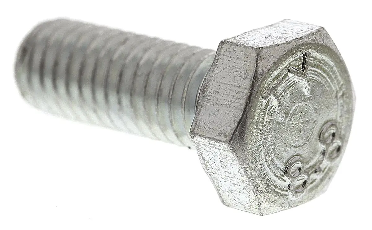 Produktfoto 1 von RS PRO x 16 mm Sechskantschraube, Stahl Glanzzink, DIN 933