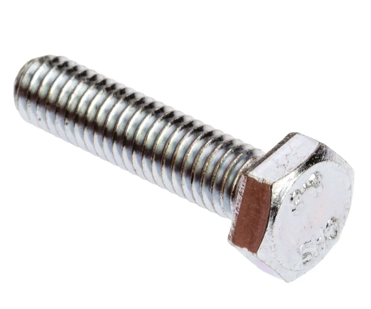 Produktfoto 1 von RS PRO x 25 mm Sechskantschraube, Stahl Glanzzink, DIN 933