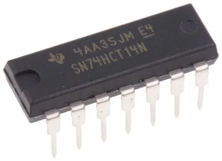 Produktfoto 1 von Texas Instruments Frequenzumrichter, Frequenzumrichter Schmitt-Trigger-Eingang Schmitt-Trigger 6 14-Pin 40 ns, PDIP