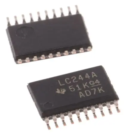 Produktfoto 1 von Texas Instruments Buffer & Line-Driver Buffer & Line-Driver LVC 8-Bit Tri-State Nicht invertierend 20-Pin TSSOP