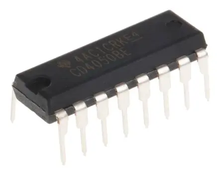 Produktfoto 1 von Texas Instruments Puffer, Nicht-invertierender Puffer CMOS, CMOS 6 16-Pin 140 ns, PDIP