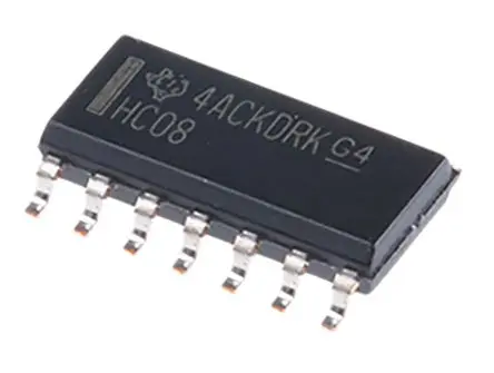 Produktfoto 1 von Texas Instruments Logikgatter, 4-Elem., UND, HC, Push-Pull, 5.2 mA, 14-Pin, SOIC, 2