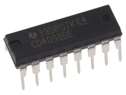 Produktfoto 1 von Texas Instruments Monostabiler Kippstufe 4000 2 Anz. Elem./ Chip 6.8 mA L Pegel, -6.8 mA H Pegel, PDIP, 16-Pin, 0.02