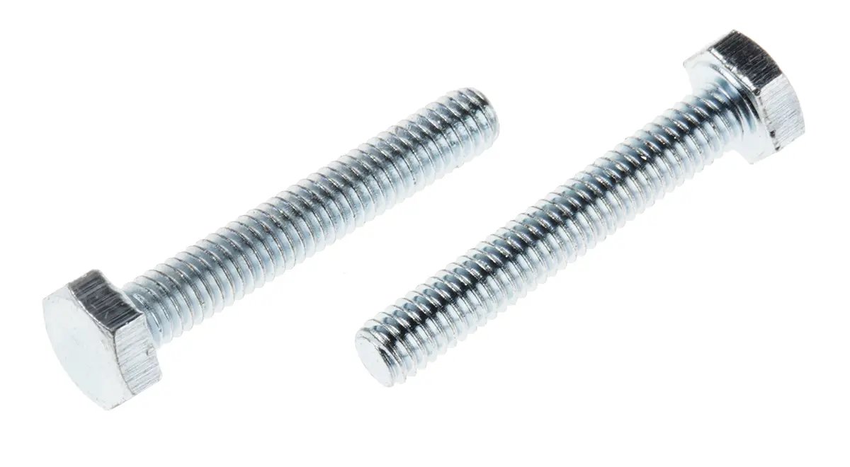 Produktfoto 1 von RS PRO x 25 mm Sechskantschraube, Stahl Glanzzink, DIN 933
