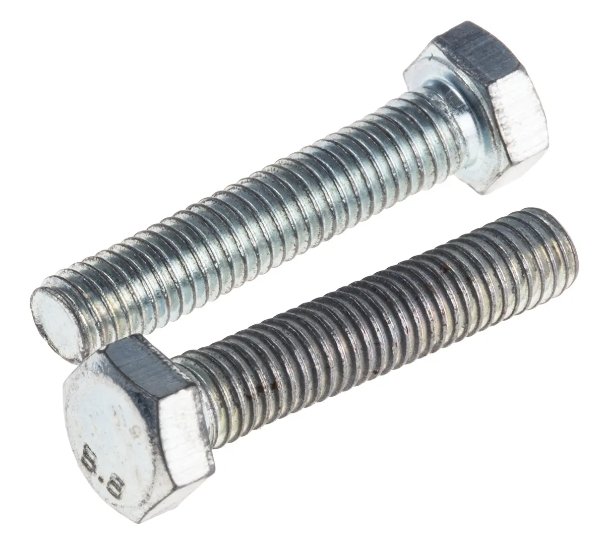 Produktfoto 1 von RS PRO x 25 mm Sechskantschraube, Stahl Glanzzink, DIN 933