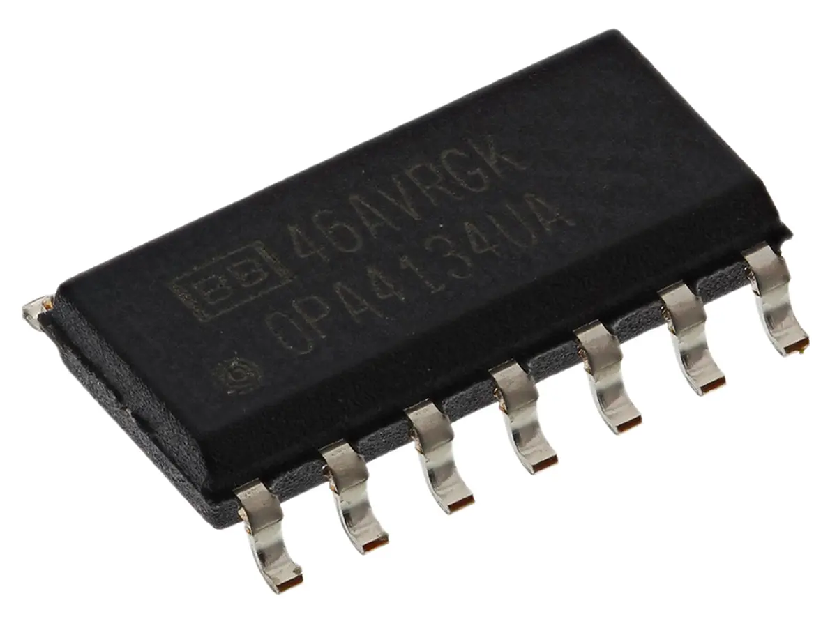 Produktfoto 1 von Texas Instruments 4 Audioverstärker Operationsverstärker 8 MHz SOIC 14-Pin 85 °C