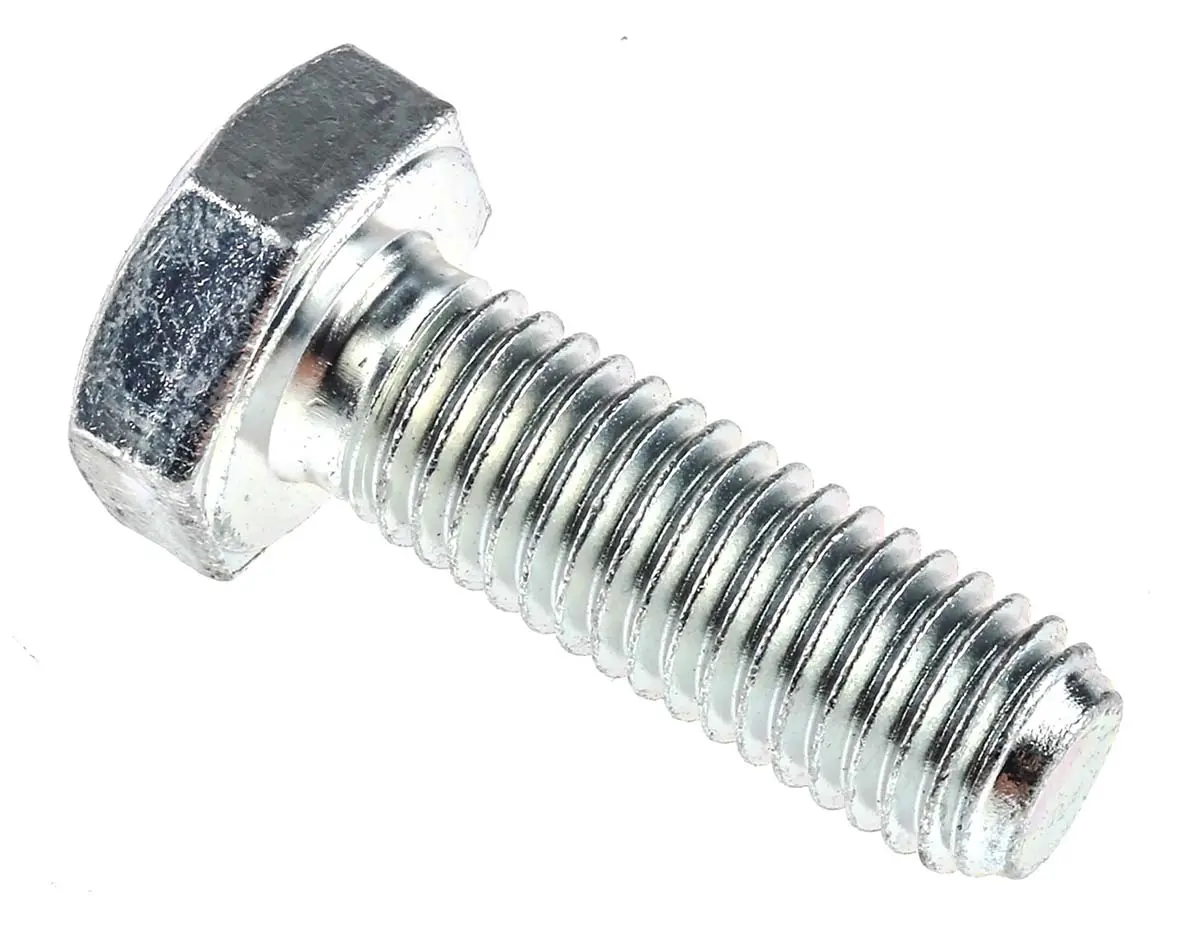 Produktfoto 1 von RS PRO x 30 mm Sechskantschraube, Stahl Glanzzink, DIN 933