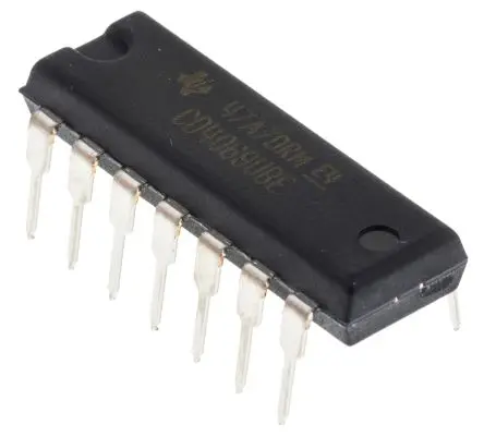 Produktfoto 1 von Texas Instruments Frequenzumrichter, Frequenzumrichter CMOS, TTL 6 14-Pin 110 ns, PDIP