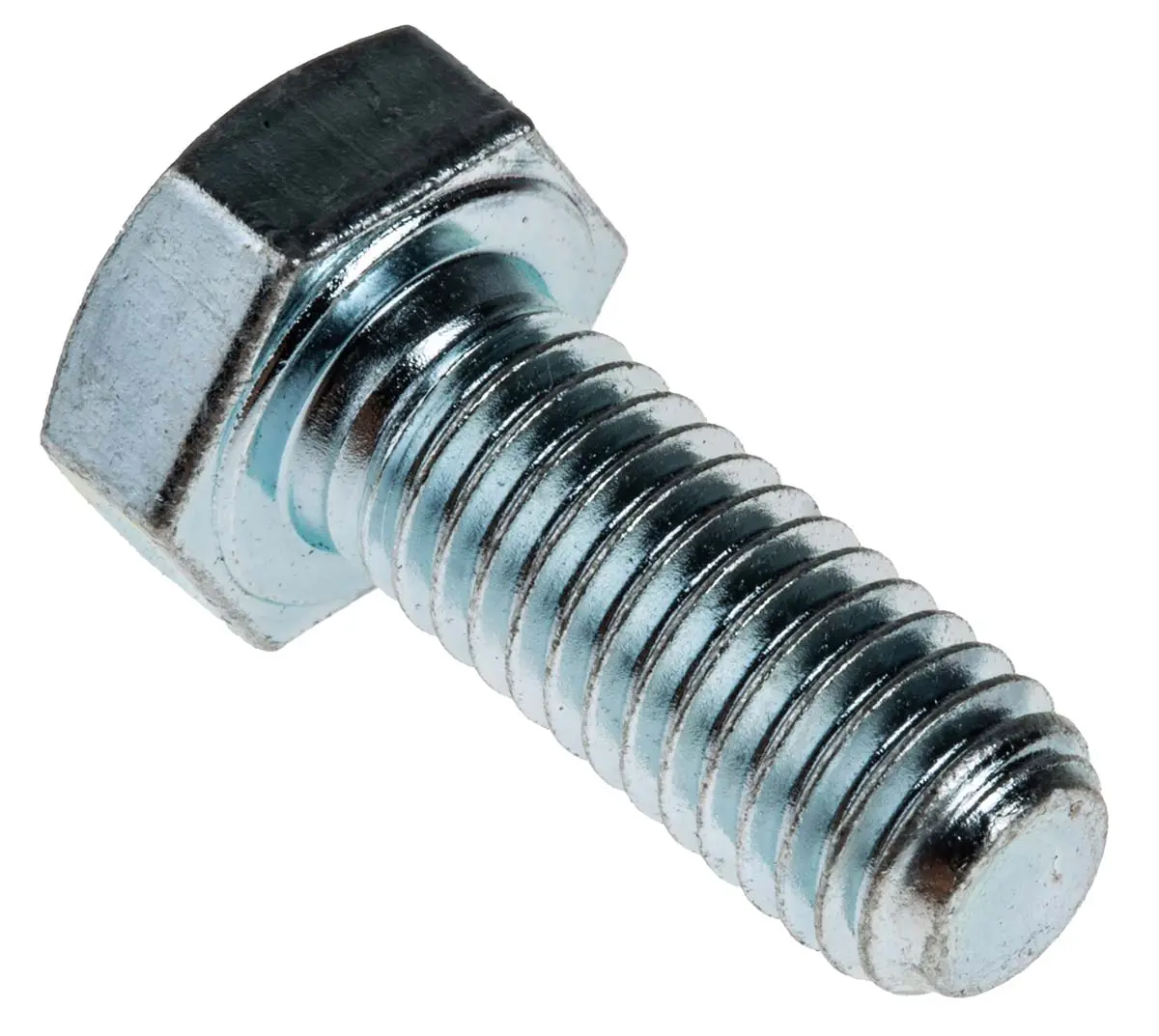 Produktfoto 1 von RS PRO x 20 mm Sechskantschraube, Stahl Glanzzink, DIN 933