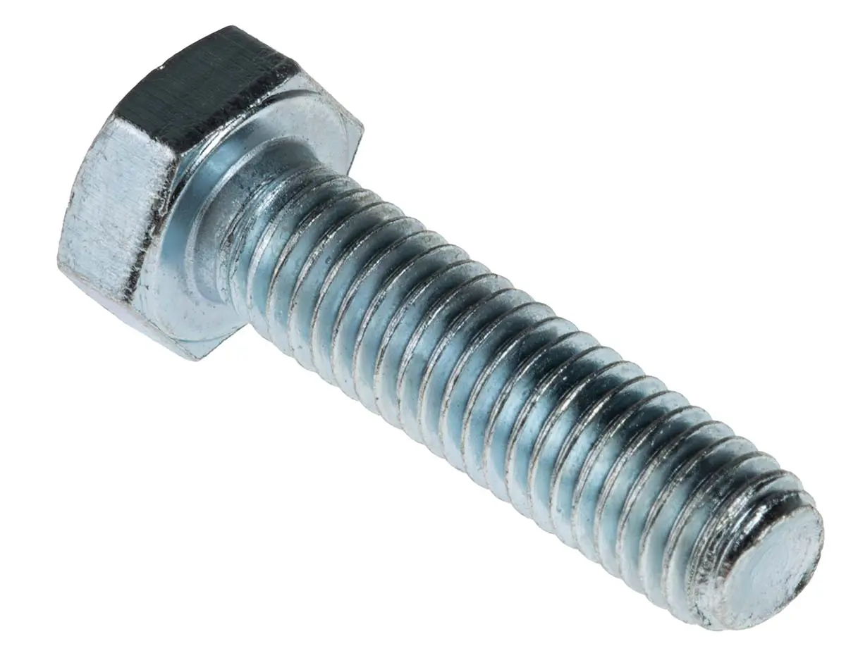Produktfoto 1 von RS PRO x 30 mm Sechskantschraube, Stahl Glanzzink, DIN 933