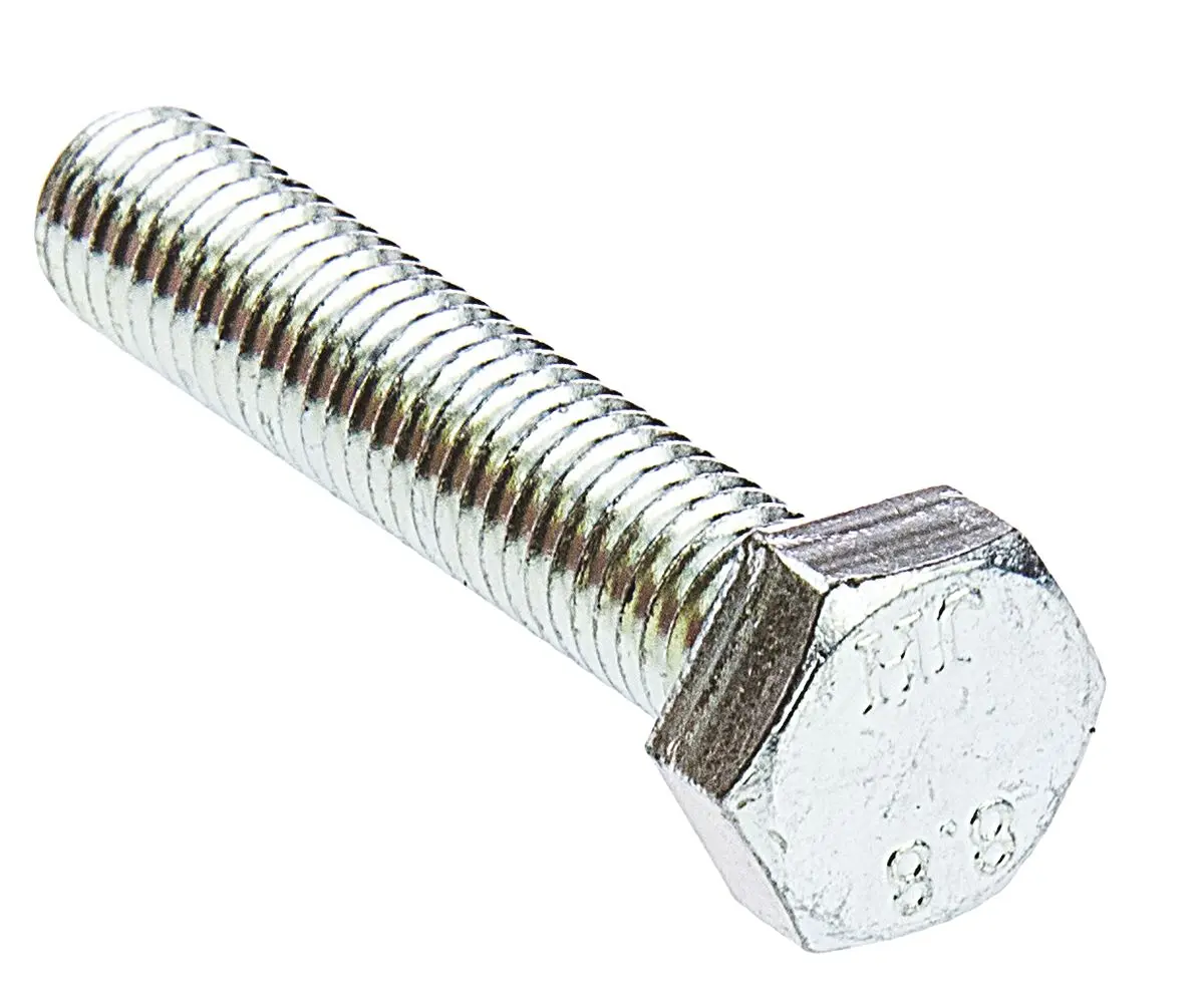 Produktfoto 1 von RS PRO x 40 mm Sechskantschraube, Stahl Glanzzink, DIN 933