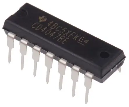 Produktfoto 1 von Texas Instruments Monostabiler Kippstufe 4000 1 Anz. Elem./ Chip 6.8 mA L Pegel, -6.8 mA H Pegel, PDIP, 14-Pin, 0.02