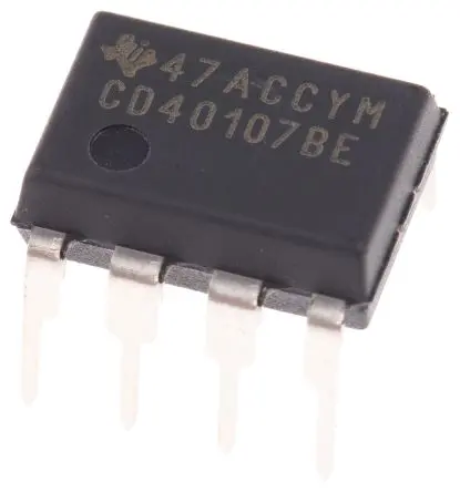 Produktfoto 1 von Texas Instruments Logikgatter, 2-Elem., NAND, 4000, Offener Abfluss, 89 mA, 8-Pin, PDIP, 2