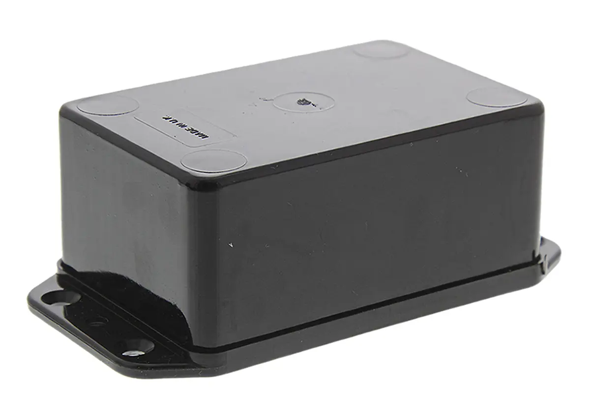 Produktfoto 1 von CAMDENBOSS 2000; Gehäuse; ABS; Schwarz Geflanscht IP65 Breite 58 mm Höhe 40 mm Länge 105 mm