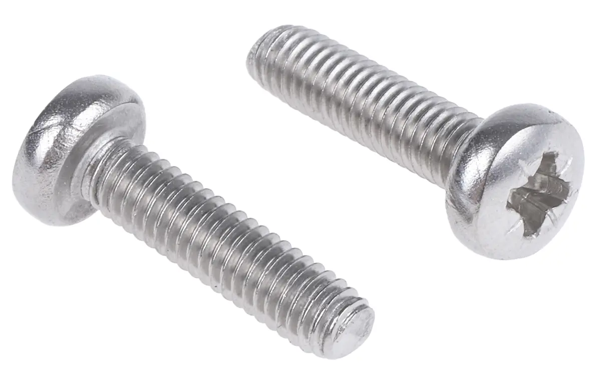 Produktfoto 1 von RS PRO Linsenkopf Pozidriv Schrauben A2 , M4 x 16.0mm Edelstahl