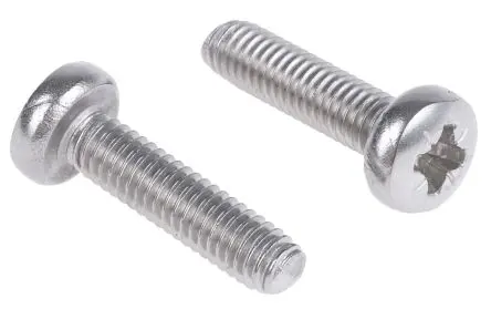 Produktfoto 1 von RS PRO Flachrund Pozidriv Maschinenschraube Edelstahl glatt 16.0 mm M4