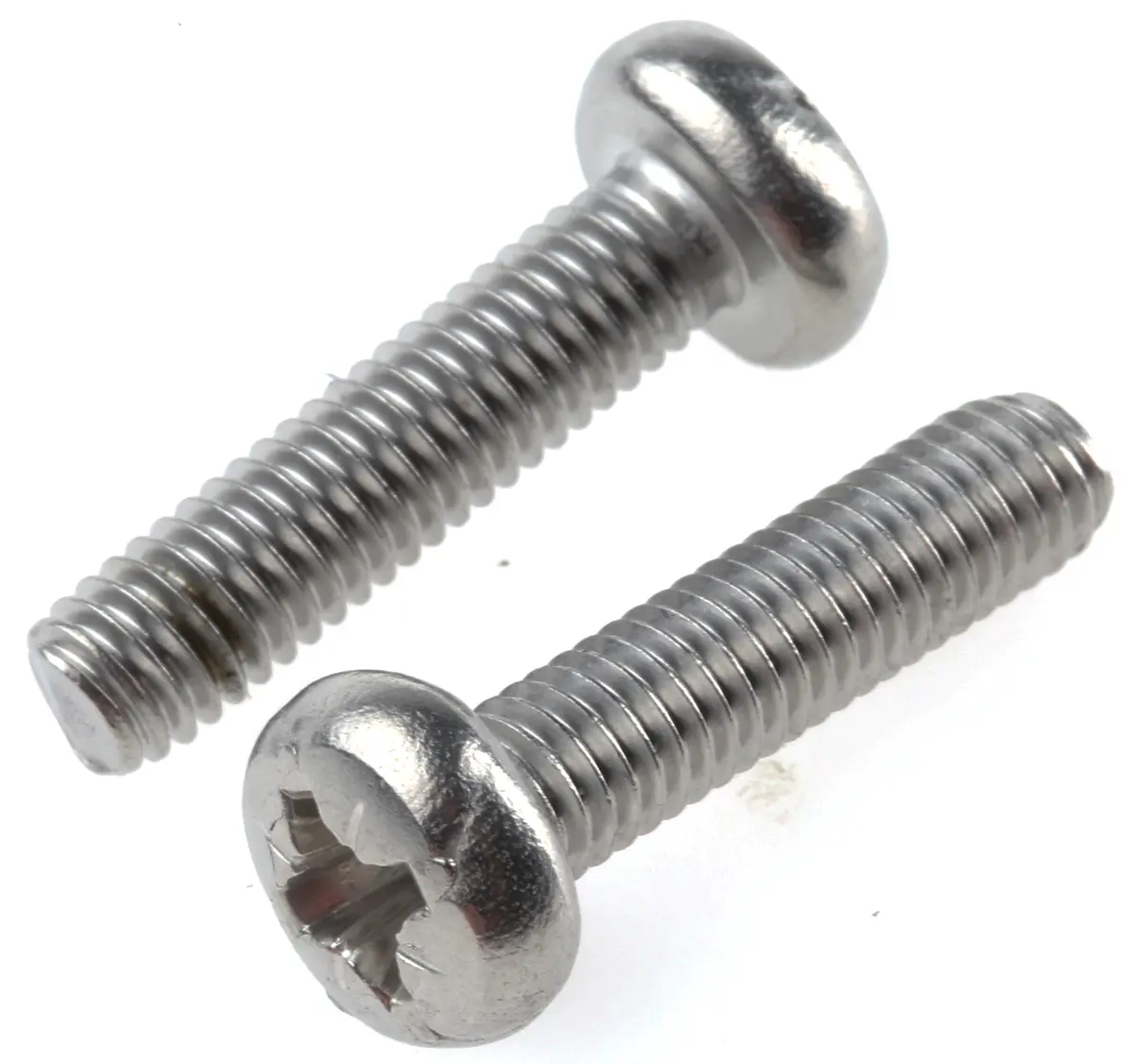 Produktfoto 1 von RS PRO Linsenkopf Pozi Schrauben A2, M6 x 25.0mm Edelstahl