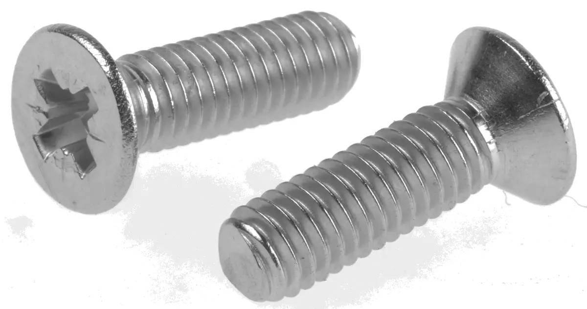 Produktfoto 1 von RS PRO Senkkopf Pozidriv Schrauben A2 , M6 x 20.0mm Edelstahl