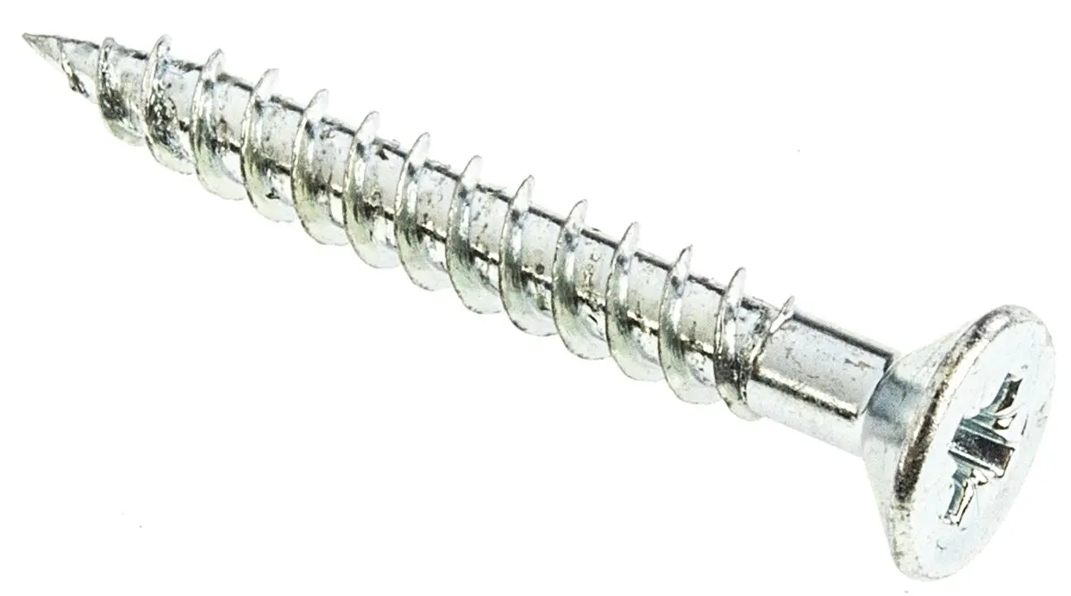 Produktfoto 1 von RS PRO Pozidriv Holzschraube, 10 Zoll Stahl Senkkopf Glanzzink x 38.09 mm