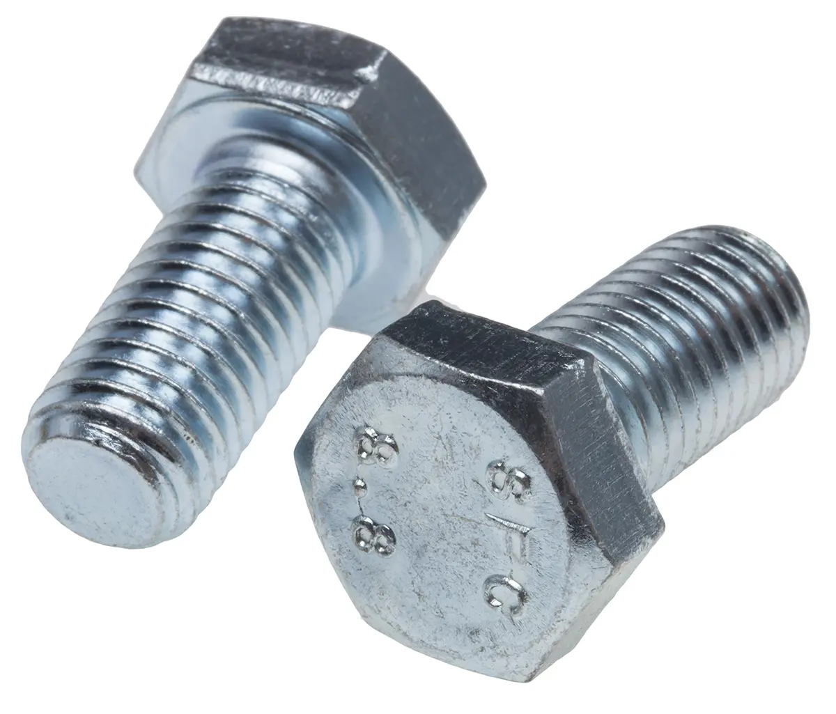 Produktfoto 1 von RS PRO x 25 mm Sechskantschraube, Stahl Glanzzink, DIN 933