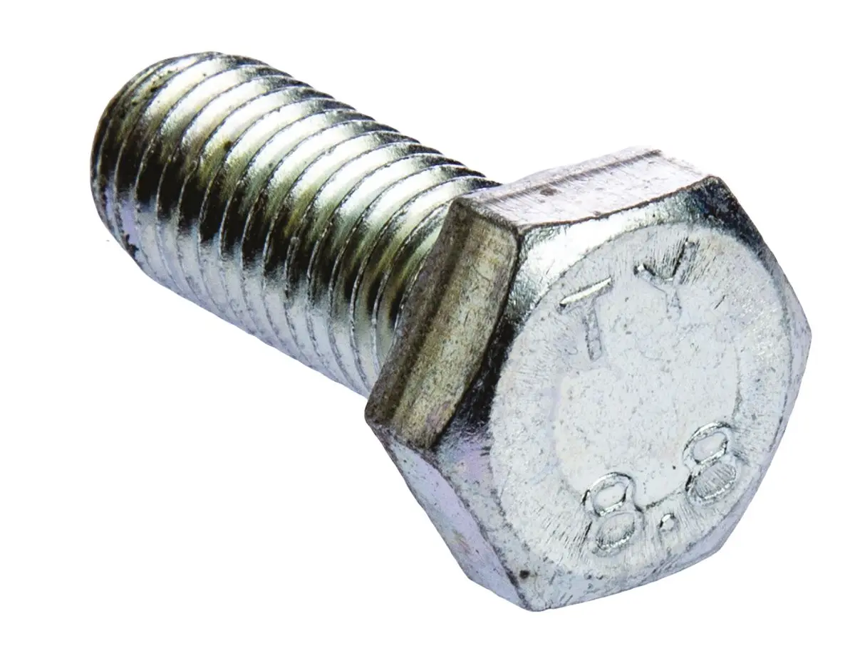 Produktfoto 1 von RS PRO x 30 mm Sechskantschraube, Stahl Glanzzink, DIN 933