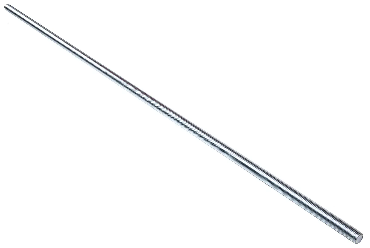 Produktfoto 1 von RS PRO Metrisch Gewindestange Stahl 1 m Finish Verzinkt