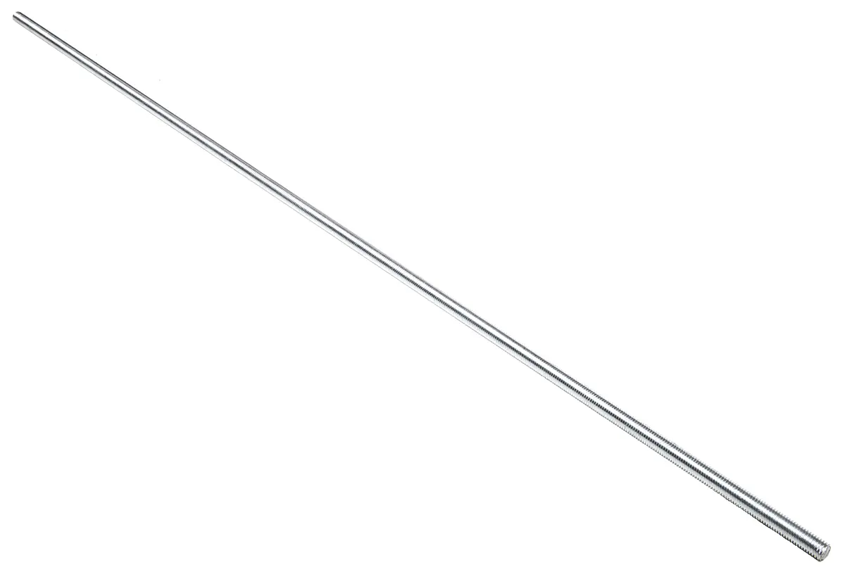 Produktfoto 1 von RS PRO Metrisch Gewindestange Edelstahl 1 m Finish glatt